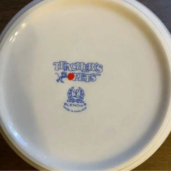 Vintage Lenox Teachers Pet Childs Mug and Plate Set Alphabet Numbers Animals - Picture 7 of 8